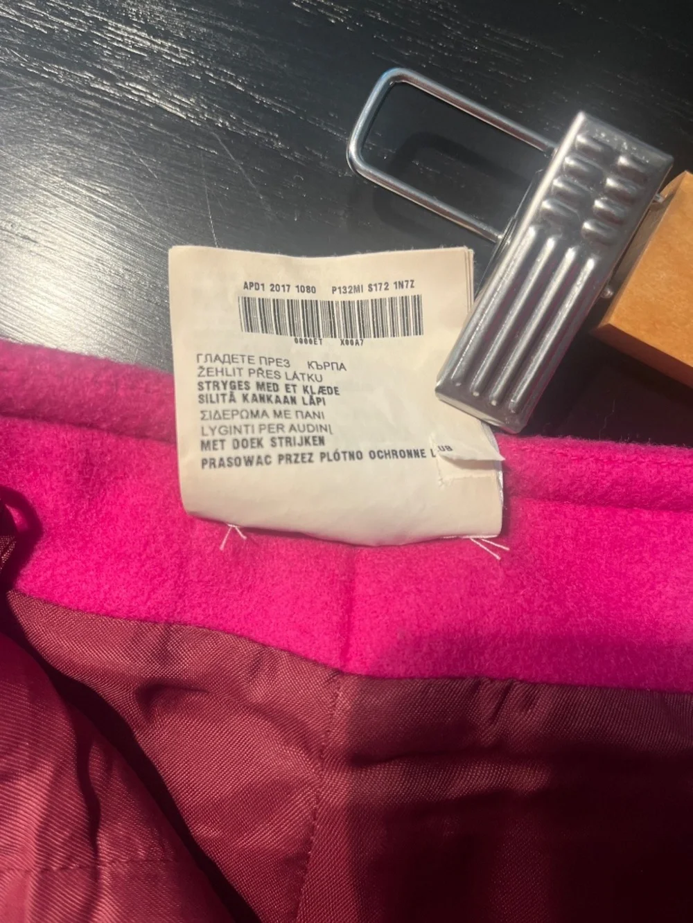 Prada Milano fuchsia  pink wool button skirt -The Angel Wears Prada! - Picture 7 of 9